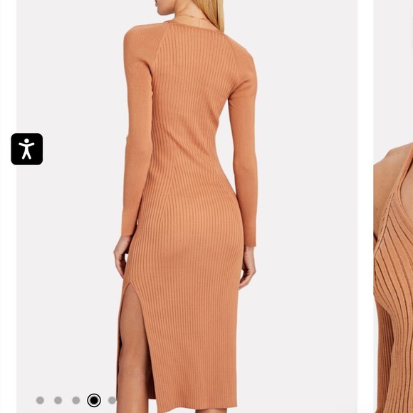 JONATHAN SIMKHAI Esperanza Rib Cut-Out Midi Dress - Picture 3 of 10